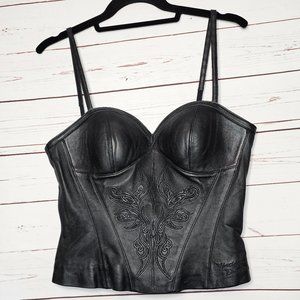 Harley-Davidson Black Leather Bustier